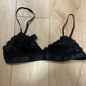 Joe Fresh Black Lace Bralette, sz S